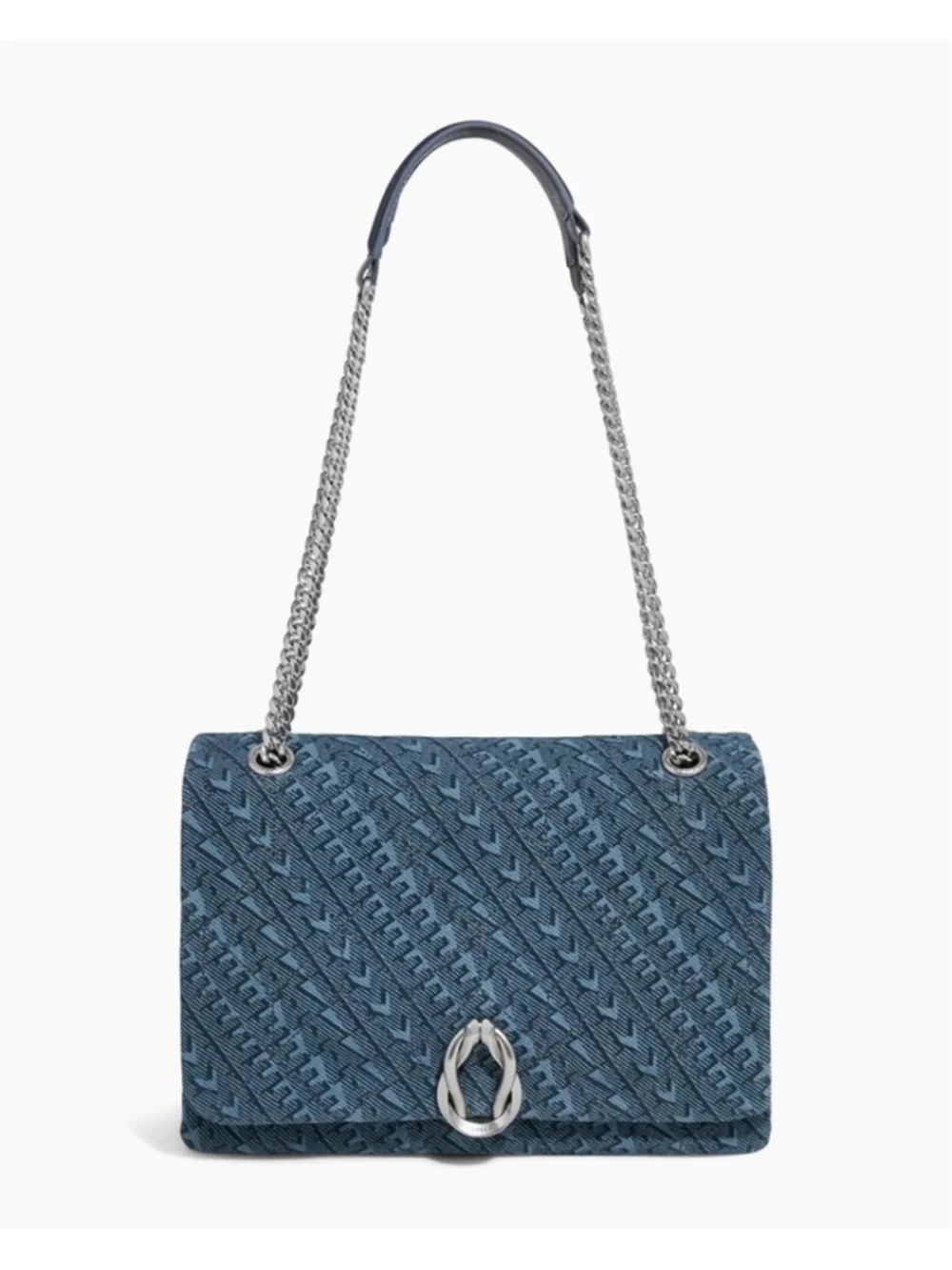 Aimee Kestenberg Monogram Denim Unity Novelty Medium Shoulder